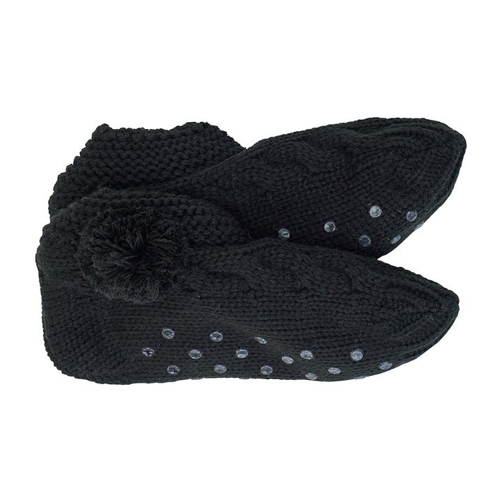 annabel trends black slouchy slippers